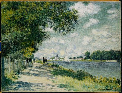 Seinen ved Argenteuil, 1875 av Claude Monet