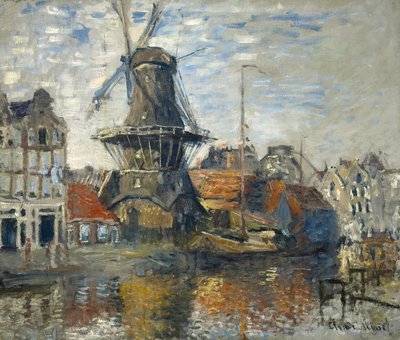 Vindmøllen, Amsterdam, 1871 av Claude Monet