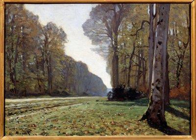 Pave of Chailly, Fontainebleau, ca. 1865 (olje på lerret) av Claude Monet