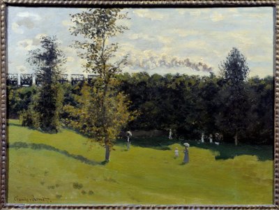 Tog på landsbygda Maleri av Claude Monet (1840-1926) 1870 Søn. 0,5x0,65 m Paris, Musee d