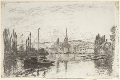 Utsikt over Rouen av Claude Monet