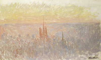 Utsikt over Rouen av Claude Monet