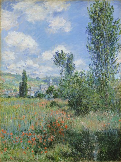 Utsikt over Vetheuil av Claude Monet