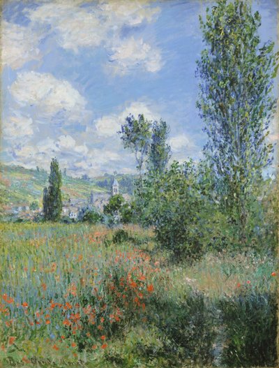 Utsikt over Vétheuil av Claude Monet