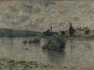 Utsikt over Seinen, Lavacourt, 1880 av Claude Monet