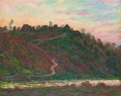 Village of La Roche-Blond: kveldseffekt, 1889 av Claude Monet