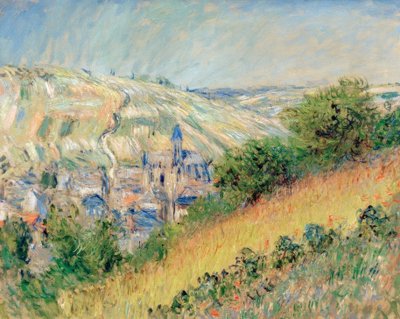 Vue de Vetheuil (Utsikt over Vetheuil sur Seine) av Claude Monet