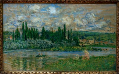 Vue de Vetheuil (Utsikt over Vetheuil sur Seine) av Claude Monet