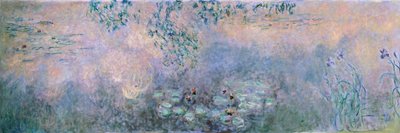 Vannliljer (vannliljedam med iris) av Claude Monet