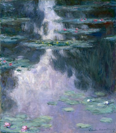 Vannliljer (Nympheas) 1907 (olje på lerret) av Claude Monet
