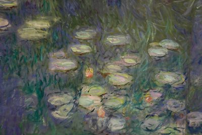 Vannliljer (olje på lerret) av Claude Monet
