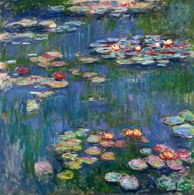 Vannliljer, 1916 av Claude Monet