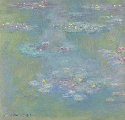 Vannliljer; Nympheas, 1908 av Claude Monet