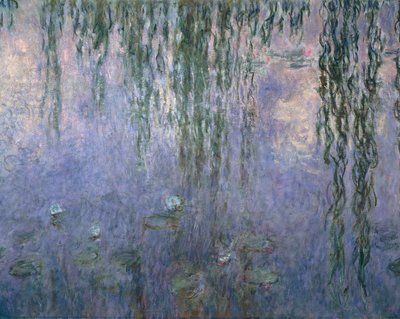 Vannliljer, av Claude Monet, detalj av Claude Monet