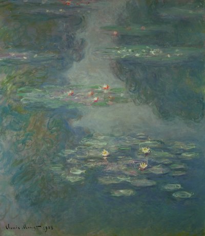 Vannliljer, 1908 av Claude Monet