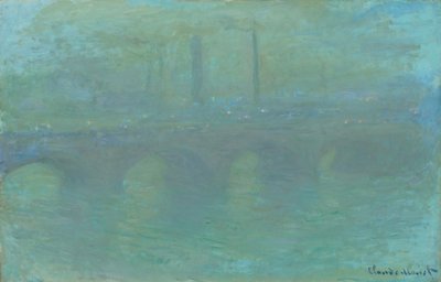 Waterloo Bridge, London, i skumringen av Claude Monet