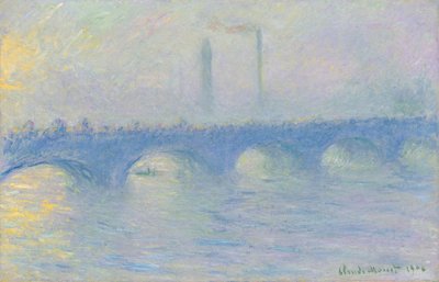 Waterloo-broen, tåkeeffekt av Claude Monet