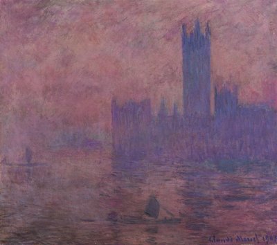 Westminster tårnet av Claude Monet