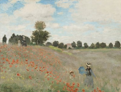 Valmue feltet av Claude Monet