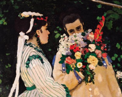 Women in the Garden, detalj, ca. 1866 (olje på lerret) av Claude Monet