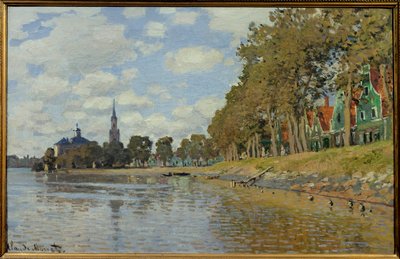 Zaandam. 1871. (0,48 x 0,73 cm) Nederlandsk landskap. Olje på lerret av Claude Monet (1840-1926). Musee d