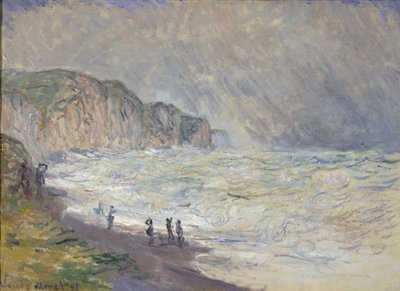 Heavy Sea ved Pourville av Claude Monet