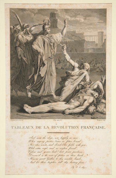 Malerier av den franske revolusjonen av Claude Nicolas Malapeau
