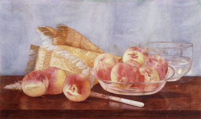 Stilleben med fersken av Claude Raguet Hirst