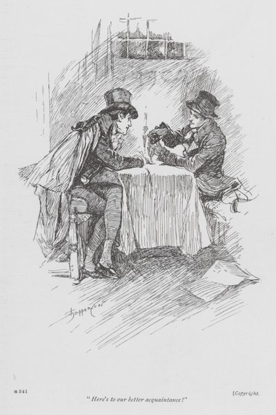 Illustrasjon til Lavengro av George Borrow (lito) av Claude Shepperson