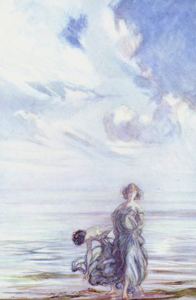 John Keats, Sonnet til G A W (farge litho) av Claude Shepperson