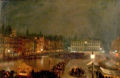 Torchlight Tattoo of Robin Hood Rifles, Nottingham Market Place, 1896 av Claude T. Stanfield Moore