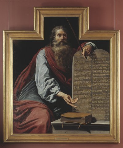 Moses med lovens tavler av Claude Vignon