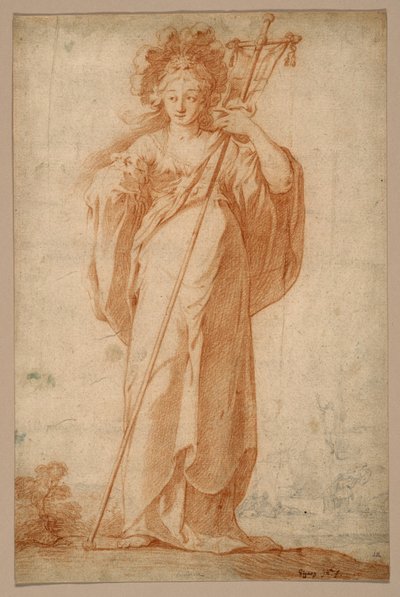 The Cuman Sibyl, ca. 1630 av Claude Vignon