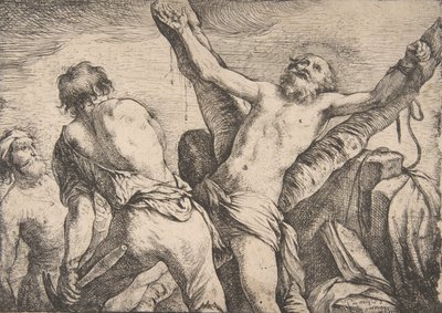The Martyrium of Saint Andrew, 1623. av Claude Vignon
