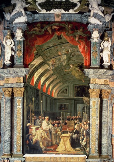 Den hellige nattverd av Charles II (1661-1700) og hans domstol, 1690 av Claudio Coello