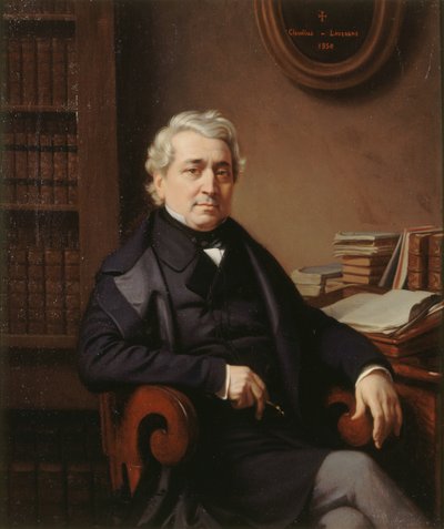 Portrett av Thomas-Marie-Francois Sauvage 1794-1877, 1850. av Claudius Lavergne