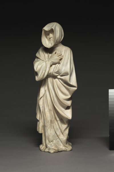 To gråtere fra graven til Filip den dristige, hertugen av Burgund, 1404-10 av Claus de Werve
