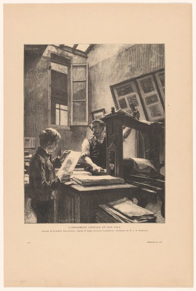 Trykker Liénard og hans sønn L