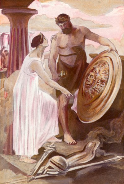 Illustrasjon for Iliaden av Homer av Clement Goutier