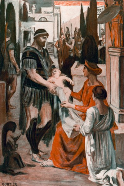 Illustrasjon for Iliaden av Homer av Clement Goutier