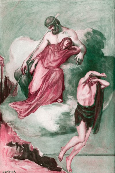 Illustrasjon for Iliaden av Homer av Clement Goutier