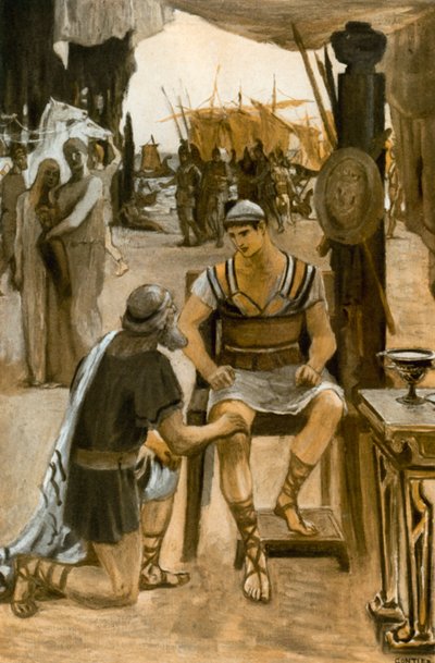 Illustrasjon for Iliaden av Homer av Clement Goutier