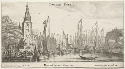 Ulike skip og utsikt over Amsterdam (Verscheÿde Ships og Gesichten van Amstelredam), del II av Clement de Jonghe