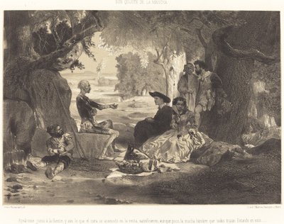 De gikk av ved fontenen av Célestin Nanteuil