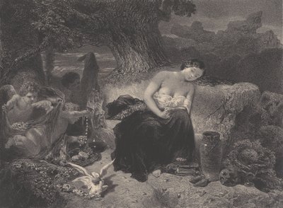 Fristelse, ca. 1850. av Célestin Nanteuil