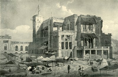 Residency forfra, Lucknow, After the Relief, c1858, 1901. av Clifford Henry Mecham