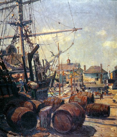 Utstyre hvalfangeren (olje på lerret) av Clifford Warren Ashley