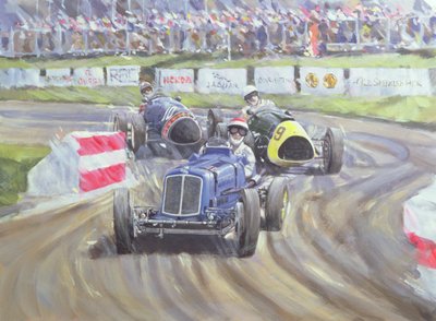 Det første løpet på Goodwood Revival, 1998 av Clive Metcalfe