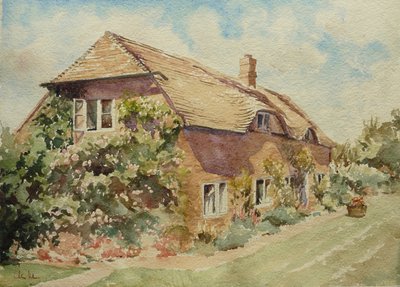 Irish Hill Cottage, 2009 (akvarell) av Clive Wilson