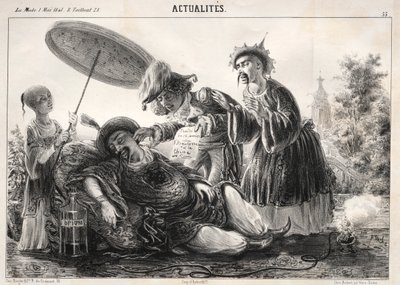 Nyheter: -- Si det! Så si! Himmelske keiser...., 1841. av Clémente Pruche